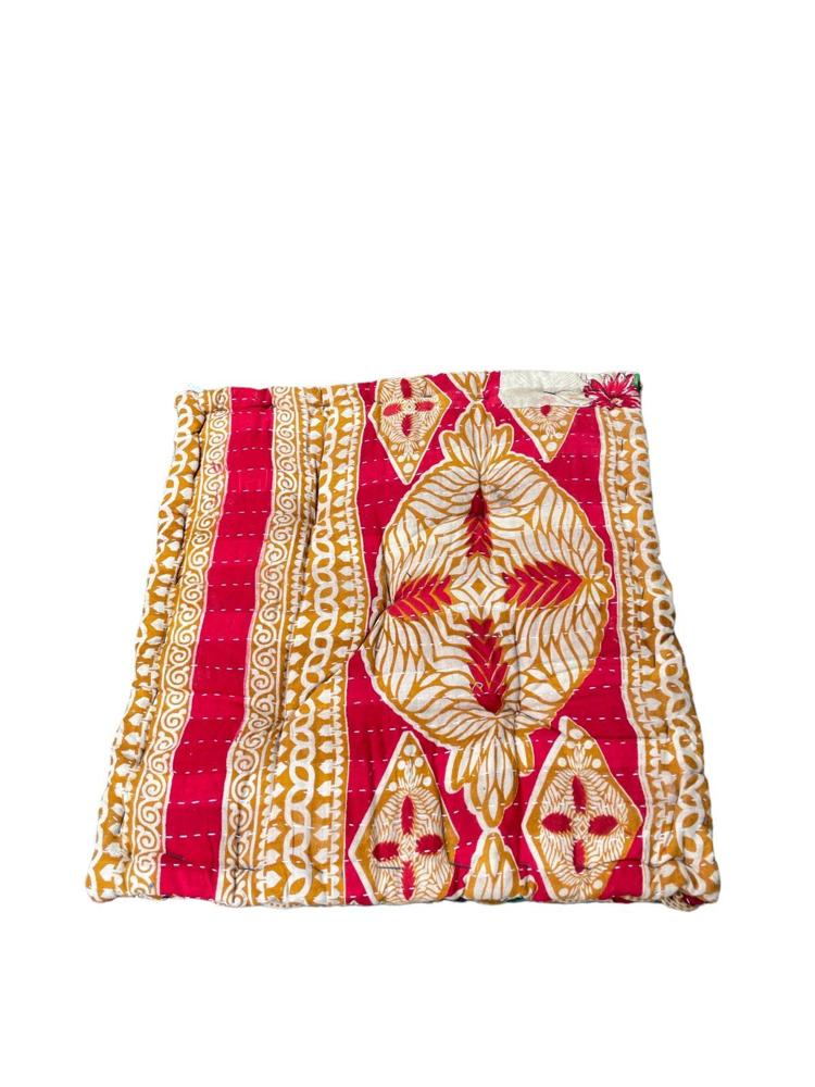 chair pad vintage kantha 45x45 - Heavenlywell