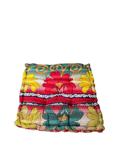 chair pad vintage kantha 45x45 - Heavenlywell