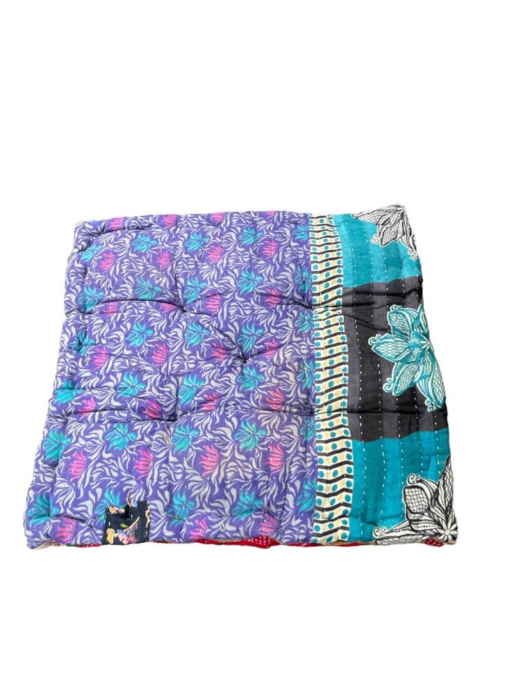 chair pad vintage kantha 45x45 - Heavenlywell