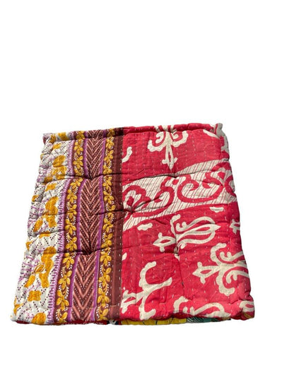 chair pad vintage kantha 45x45 - Heavenlywell