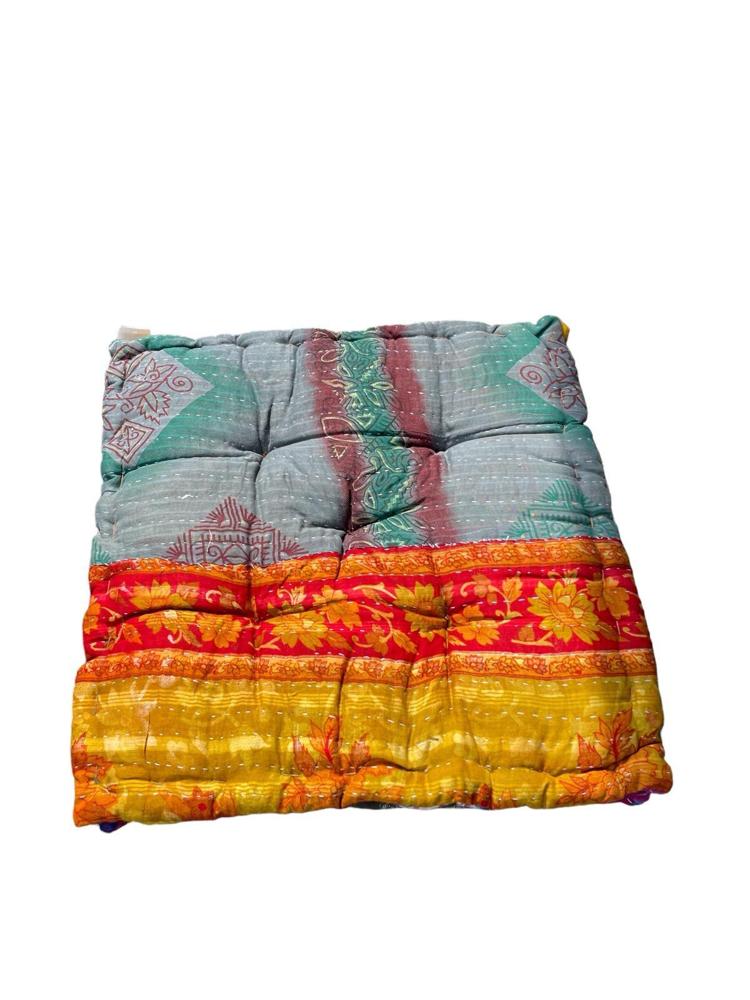 chair pad vintage kantha 45x45 - Heavenlywell