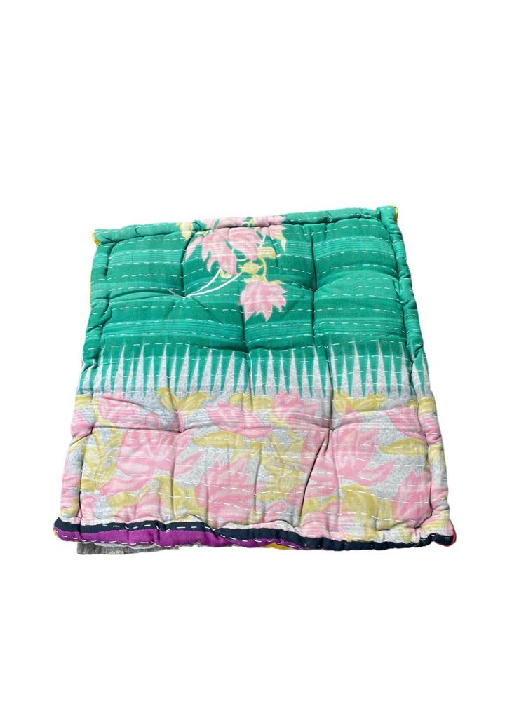 chair pad vintage kantha 45x45 - Heavenlywell