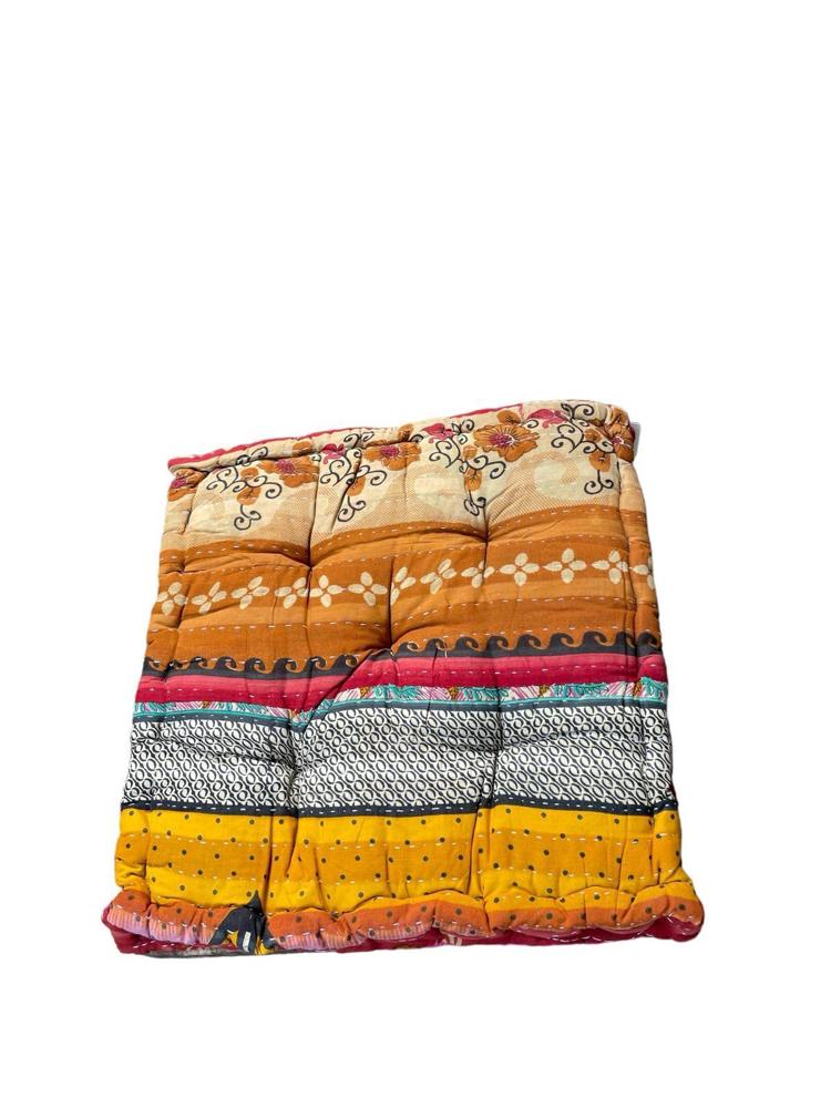 chair pad vintage kantha 45x45 - Heavenlywell
