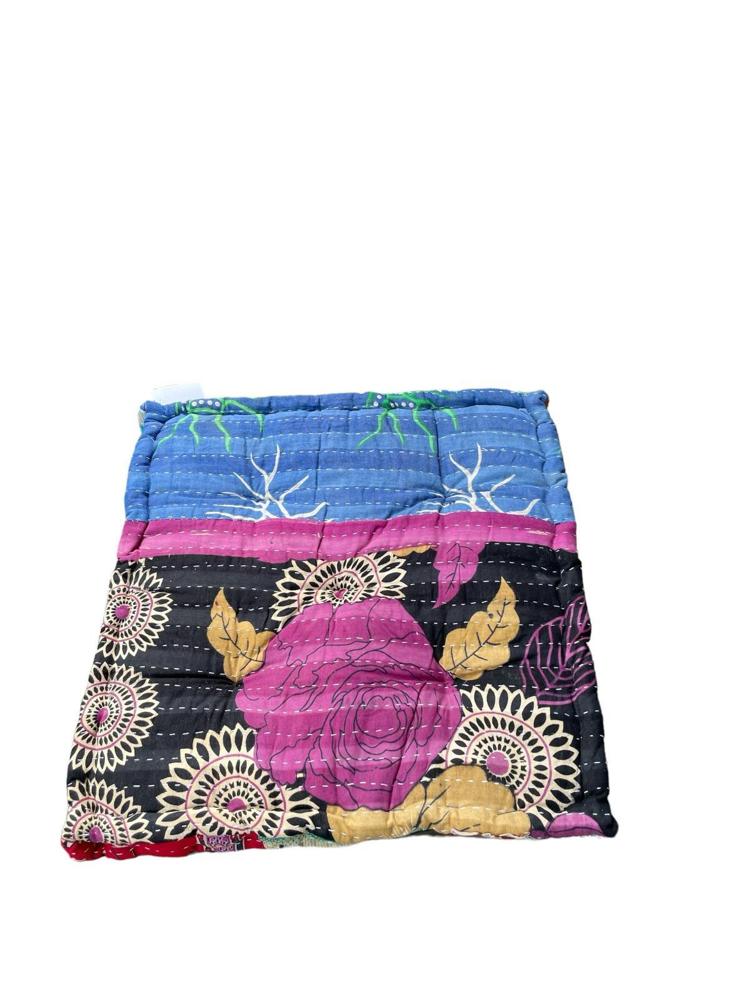 chair pad vintage kantha 45x45 - Heavenlywell