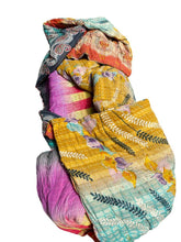 sari katoen quilt vintage kantha 140x200 - Heavenlywell