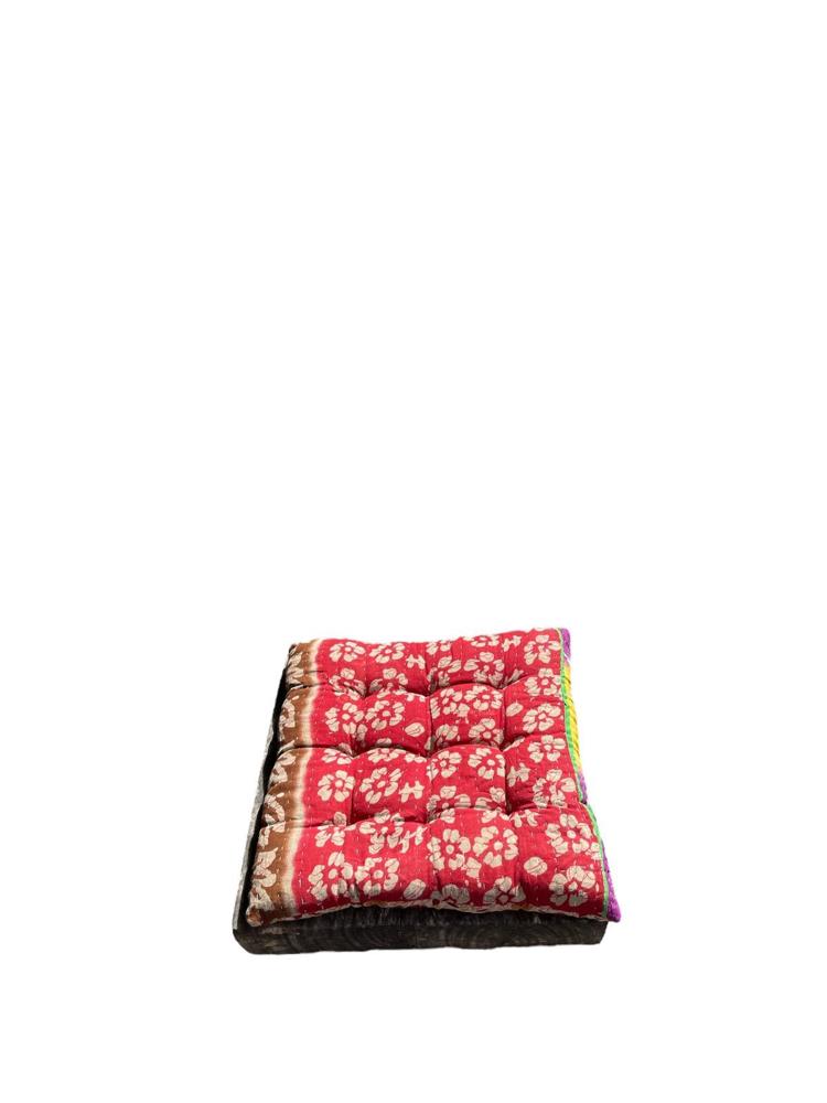 seat pad vintage kantha 40x40 - Heavenlywell