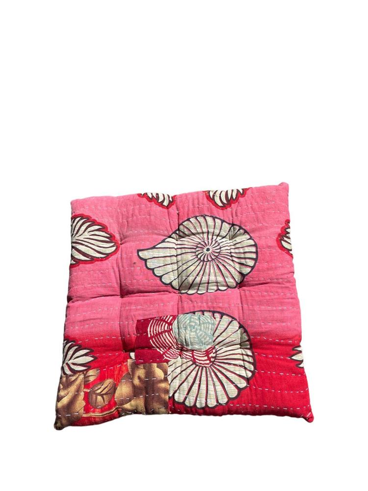 seat pad vintage kantha 40x40 - Heavenlywell
