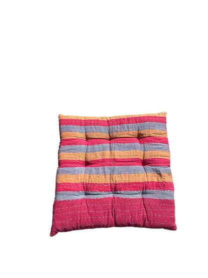 seat pad vintage kantha 40x40 - Heavenlywell