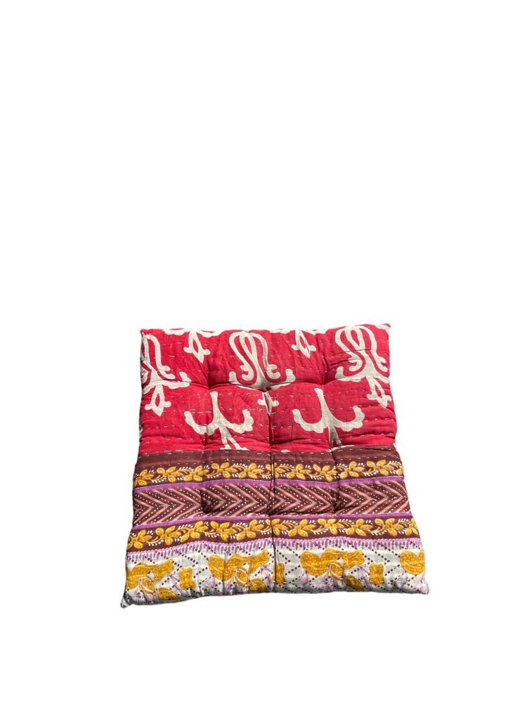 seat pad vintage kantha 40x40 - Heavenlywell