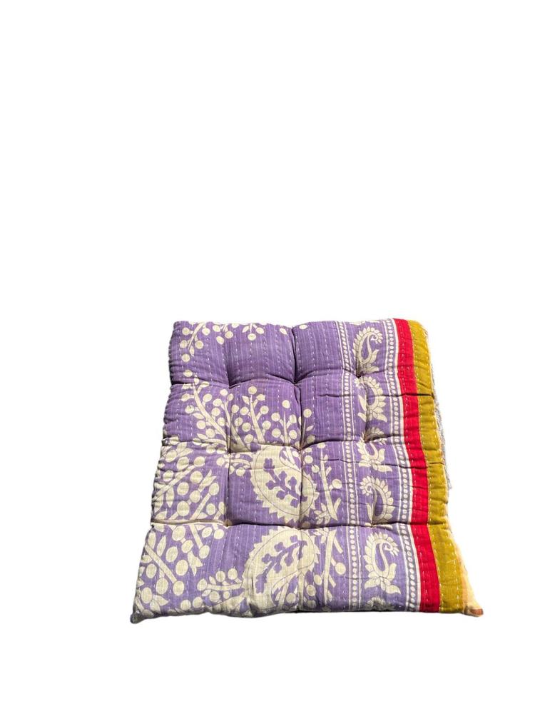 seat pad vintage kantha 40x40 - Heavenlywell