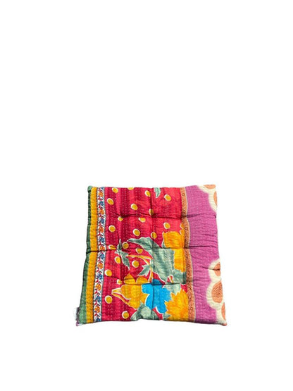 seat pad vintage kantha 40x40 - Heavenlywell