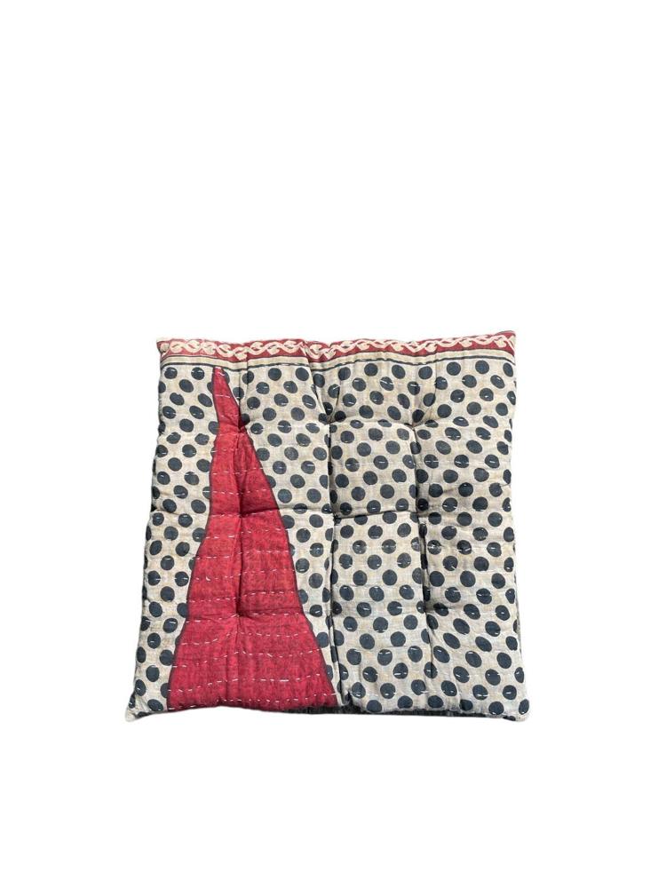 seat pad vintage kantha 40x40 - Heavenlywell