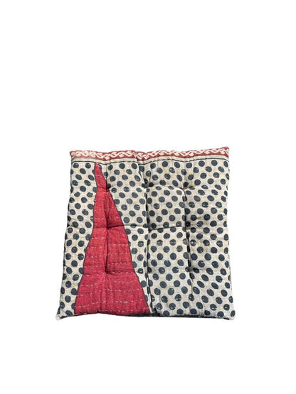 seat pad vintage kantha 40x40 - Heavenlywell