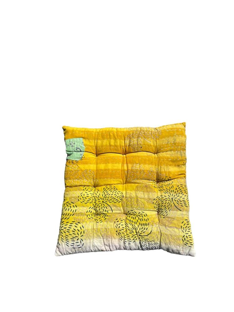 seat pad vintage kantha 40x40 - Heavenlywell