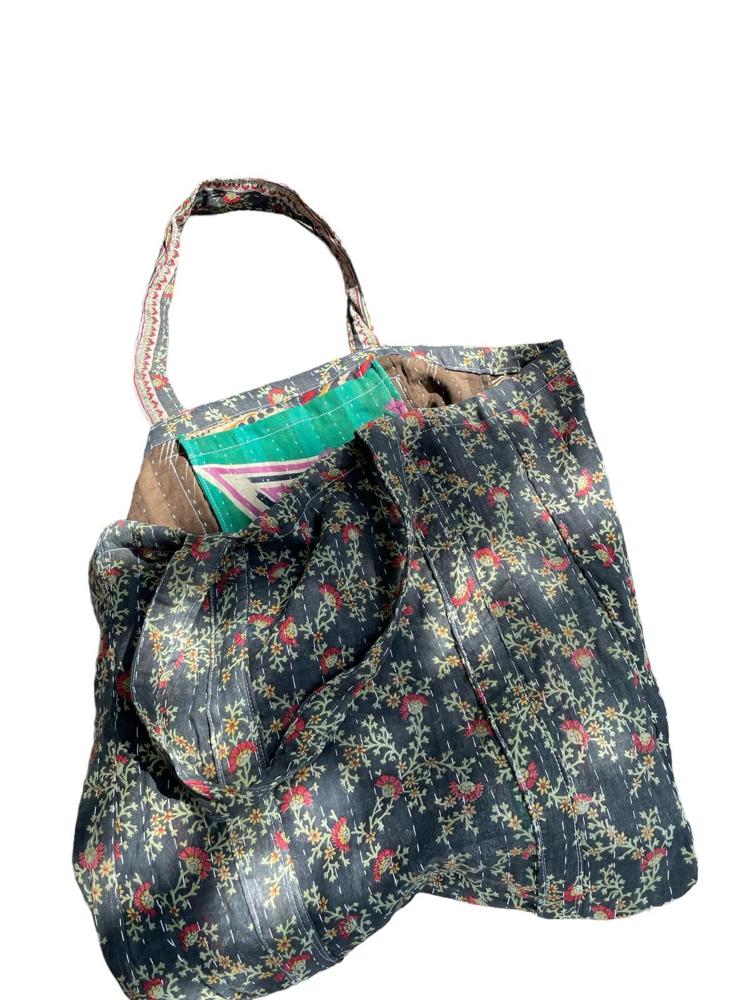 bag vintage kantha 55x50 - Heavenlywell