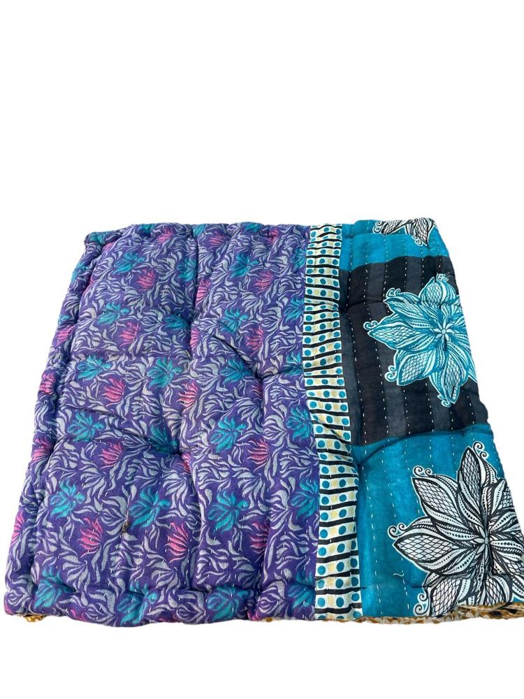 chair pad vintage kantha 45x45 - Heavenlywell