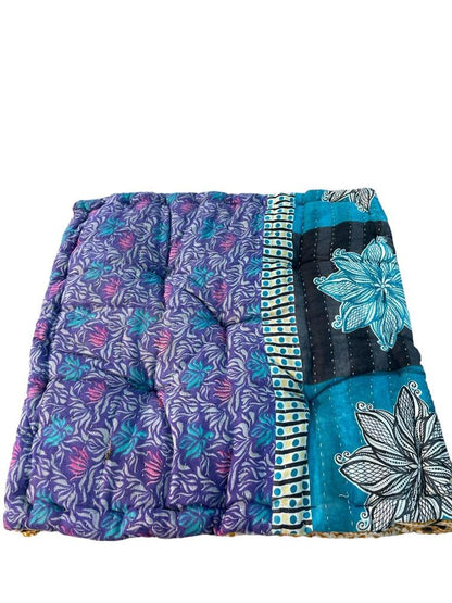 chair pad vintage kantha 45x45 - Heavenlywell