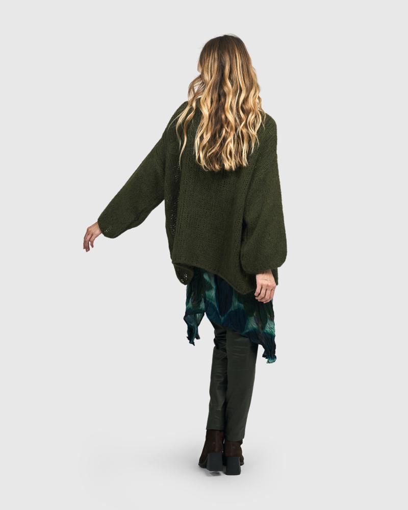 exotische bladerprint asymmetrische tuniek at602 - Alembika