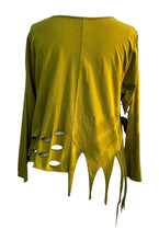 Charger l&#39;image dans la galerie, uniek asymmetrisch shirt met uitsnijdingen 1741 - Moonshine