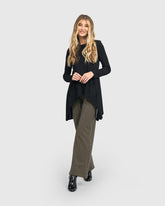 asymmetrische shirt met lange mouwen at624 - Alembika