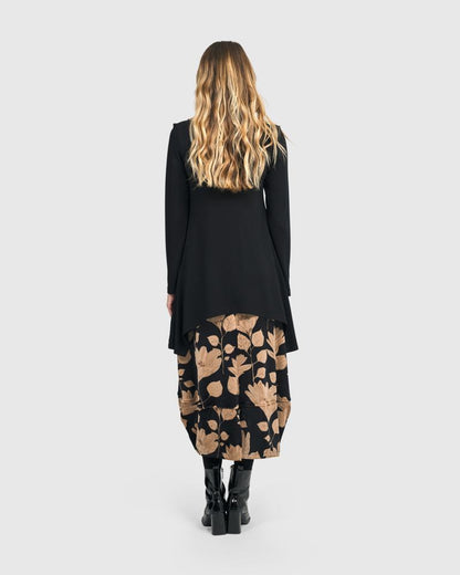 asymmetrische shirt met lange mouwen at624 - Alembika