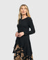 asymmetrische shirt met lange mouwen at624 - Alembika