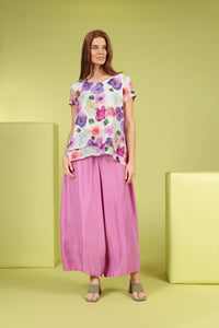 fleurige zomerse blouse met kleurrijke bloemenprint - Grizas