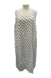luchtige zomerjurk met subtiel patroon - jurk 1318 - Moonshine