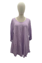 Afbeelding in Gallery-weergave laden, dames asymmetrische tuniek met lange mouwen - shirt 2289 - Moonshine