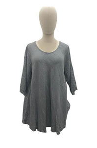 dames asymmetrische tuniek met lange mouwen - shirt 2289 - Moonshine
