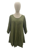 Load image into Gallery viewer, dames asymmetrische tuniek met lange mouwen - shirt 2289 - Moonshine