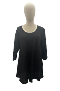 dames asymmetrische tuniek met lange mouwen - shirt 2289 - Moonshine